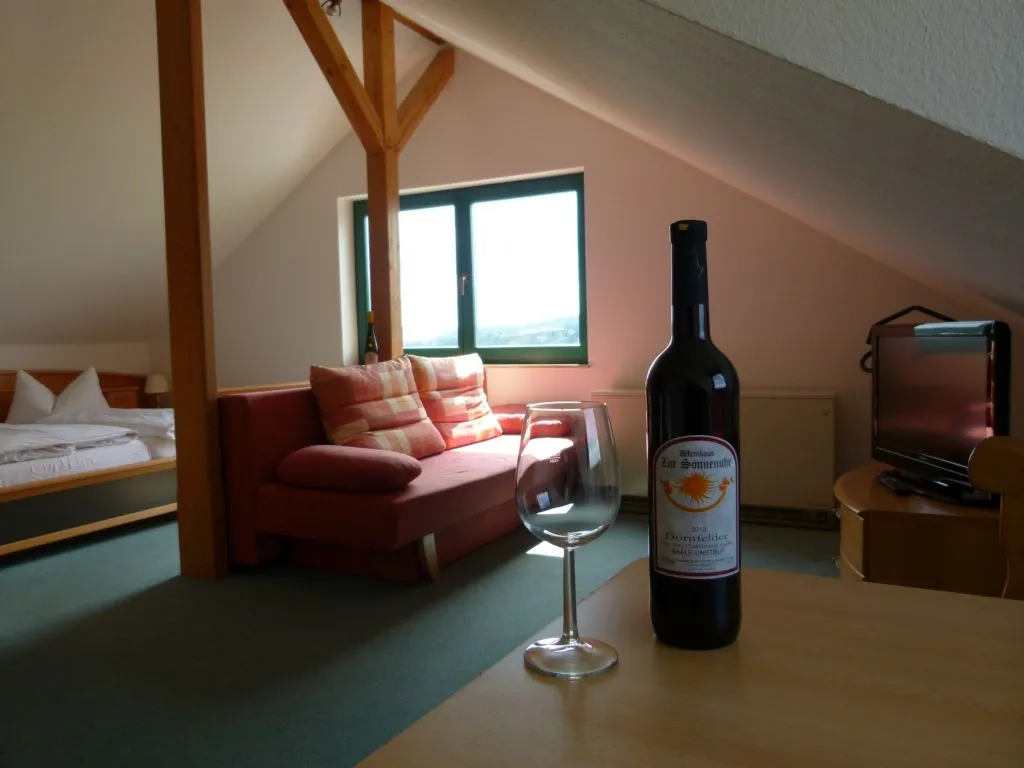 Zimmer mit Doppelbett im Gästehaus